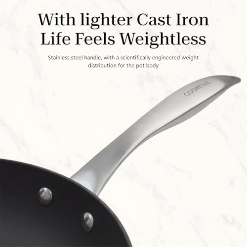 Enameled Antique White Cast Iron Pan — photo 4