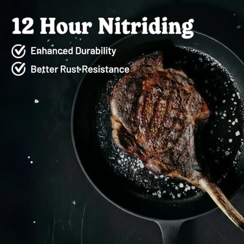 Smooth Finish Preseasoned Cast Iron Frying Pan — photo 4