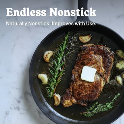 Smooth Finish Preseasoned Cast Iron Frying Pan — photo 5