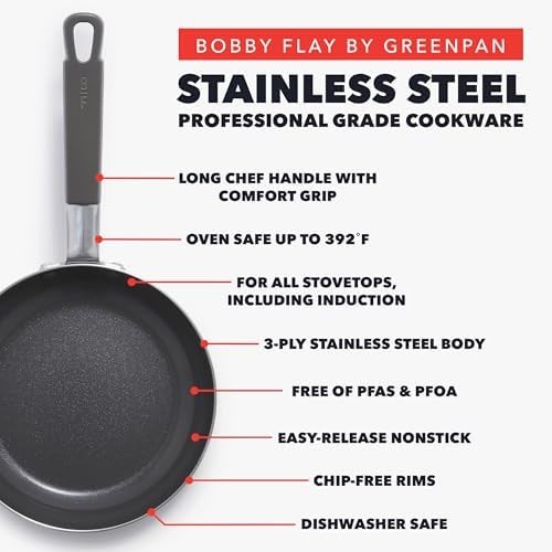 Bobby Flay professional tri-ply stainless set — photo 5