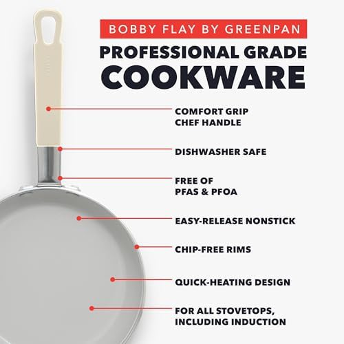 Bobby Flay cream ceramic nonstick set — photo 3