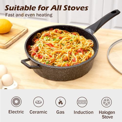 Granite Stone Nonstick 12 in Deep Skillet — photo 3
