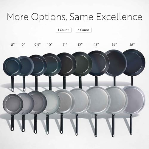 Black carbon steel induction fry pan — photo 5