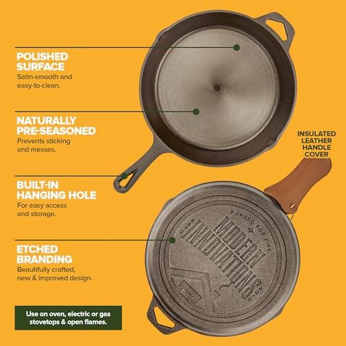 Polished smooth surface ten inch skillet — photo 4