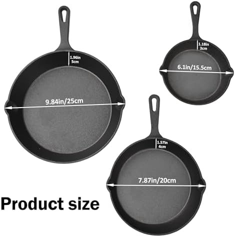 Heavy Duty Three Piece Skillet Set — photo 3