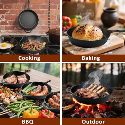 Heavy duty three piece frying pan set — photo 5